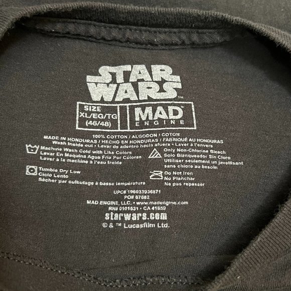 Star Wars Mandalorian The Child Grogu Black T-Shirt This is the Way, Sz XL - Picture 4 of 10